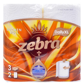 ZEBRA ΧΑΡΤΙ ΚΟΥΖΙΝΑΣ 2 ΡΟΛΛΑ 3Φ - (DAILY XL)
