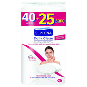 Septona Δίσκοι Oval Ντεμακιγιάζ Διπλής Όψεως 40τεμ+25τεμ Δώρο