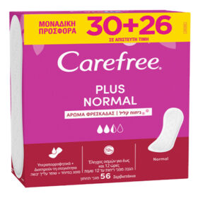 CAREFREE ΣΕΡΒΙΕΤΕΣ PLUS ORIGINAL (56τεμ) - (30+26 ΔΩΡΟ)