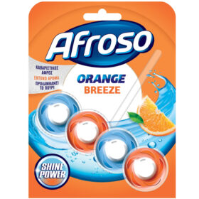 AFROSO BLOCK SOLID MΠΛΟΚ ΤΟΥΑΛΕΤΑΣ 40gr. - (ΠΟΡΤΟΚΑΛΙ)