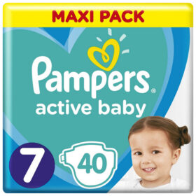 PAMPERS ACTIVE BABY No 7 (40τεμ.) MAXI