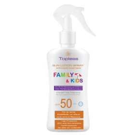 TOPLESS ΑΝΤΙΗΛΙΑΚΟ ΚΡΕΜΑ 200ml (SPF50) - (ΕΝΗΛΙΚΕΣ & ΠΑΙΔΙΑ) - (SPRAY)