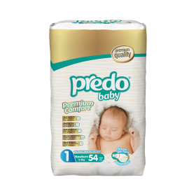 Βρεφικές Πάνες  PREDO "JumboPack" n1 NewBorn Size (2-5kg) 54TMX