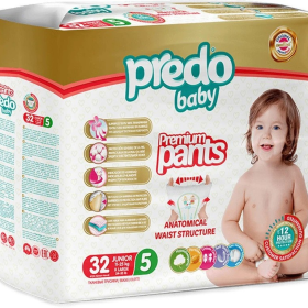 Βρεφικές Πάνες Βρακάκι PREDO n5 X Large (11-25kg) 32TMX