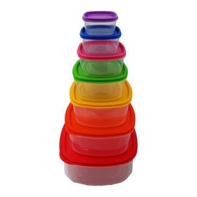 Σετ Δοχείο Τροφίμων "Rainbow" 7τμχ.