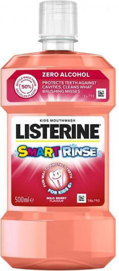 Listerine Kids Smart Rinse Στοματικό Διάλυμα με Γεύση Berry 500ml - Image 1