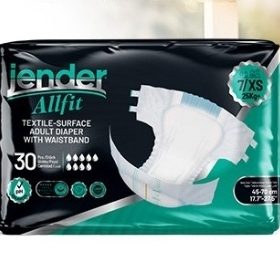 Πάνα ακράτειας Ενισχυμένη Jender  X-Small πακ των 30τμχ (45-70cm)